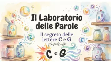 anteprima - Materiale di supporto/inclusione - IL LABORATORIO DELLE PAROLE Il segreto delle lettere C e G (1) - Pagina di copertina