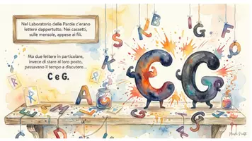anteprima - Materiale di supporto/inclusione - IL LABORATORIO DELLE PAROLE Il segreto delle lettere C e G (1) - Pagina 1
