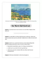Vorschau - Arbeitsblätter - Bei Warm-kalt-Kontrast bei Cézanne - Seite 1