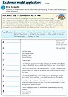 Vorschau - Arbeitsblätter - Writing a Letter of Application / cover letter / Bewerbungsschreiben – Schritt für Schritt zum eigenen Bewerbungsschreiben (Arbeitsblätter & Präsentation) - Seite 1