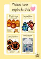 Vorschau - Mal- und Bastelvorlagen - Kunst Herbst Grundschule - Kunst Halloween - Spinne im Netz basteln - Kunst Klasse 2, Kunst Klasse 3 - Seite 3