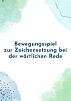 Vorschau - Arbeitsblätter - Zeichenspringen - Präsentation & Material - Deckblatt