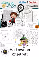 Vorschau - Arbeitsblätter - Halloween Rätsel Grundschule | Rätselheft | Arbeitsblätter | Herbst | Halloween - Deckblatt