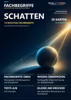 Vorschau - Arbeitsblätter - 🌑 14 FACHBEGRIFFE | Schatten | Karteikarten + Wortspeicher + Swap It Klassensatz + Übungsblatt + Test A/B + Lösungen + Smartboard-Quiz 🎮 - Deckblatt