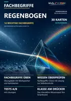 Vorschau - Arbeitsblätter - 🌈 14 FACHBEGRIFFE | Regenbogen | Karteikarten + Wortspeicher + Swap It Klassensatz + Übungsblatt + Test A/B + Lösungen + Smartboard-Quiz 🎮 - Deckblatt