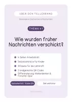 Vorschau - Stundenentwürfe - Wie wurden früher Nachrichten verschickt? Einzelne Sachunterrichtsstunden mit Lösungen - Deckblatt
