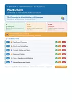 Vorschau - Arbeitsblätter - Wortschatz Englisch 5 Mittelschule - Seite 1