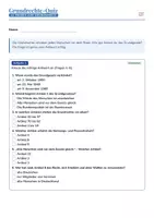 Vorschau - Arbeitsblätter - Grundrechte-Quiz | 12 Fragen zum Grundgesetz | Klasse 8–9 | mit Lösung - Deckblatt