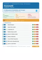 Vorschau - Arbeitsblätter - Grammatik Englisch 10 Mittelschule - Deckblatt