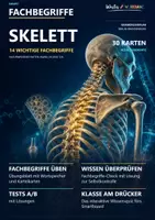 Vorschau - Arbeitsblätter - 🦴 14 FACHBEGRIFFE | Skelett | Karteikarten + Wortspeicher + Swap It Klassensatz + Übungsblatt + Test A/B + Lösungen + Smartboard-Quiz 🎮 - Deckblatt