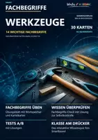 Vorschau - Arbeitsblätter - 🛠️ 14 FACHBEGRIFFE | Werkzeuge | Karteikarten + Wortspeicher + Swap It Klassensatz + Übungsblatt + Test A/B + Lösungen + Smartboard-Quiz 🎮 - Deckblatt