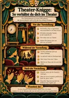 Vorschau - Poster - Lernposter Theater-Knigge - Theaterbesuch - Deckblatt