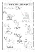 Vorschau - Arbeitsblätter - Skeleton meets the Mummy – Part 2 | Halloween Storytelling Englisch - Seite 2