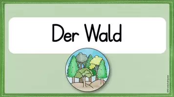 Vorschau - Präsentationen/Tafelbilder - Der Wald - PDF für die digitale Tafel (Klasse 1+2) - Seite 1