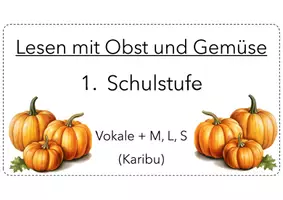Vorschau - Präsentationen/Tafelbilder - Blitzlesen 1. Klasse - Silben & Wörter I Karibu M,L,S - Seite 1