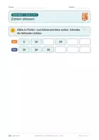 Vorschau - Unterrichtsreihen - Zahlenstrahl und Zahlenfolgen bis 100 · Klasse 2 · Bündel: Standard + luftige Fassung - Seite 3