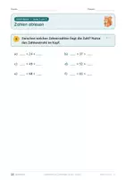Vorschau - Unterrichtsreihen - Zahlenstrahl und Zahlenfolgen bis 100 · Klasse 2 · Übungspack · luftige Fassung (mehr Platz zum Schreiben) - Seite 3