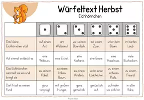 Vorschau - Fördermaterial/Inklusion - Materialpaket Würfeltexte Herbst und Halloween - Seite 3