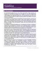Vorschau - Arbeitsblätter - Feudalismus im Mittelalter – Lehenswesen, Grundherrschaft & Stände - Seite 1