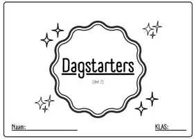 Voorbeeld - Dagstarters Tweede Leerjaar | L2 | Groep 4 - deel 2 - Voorblad