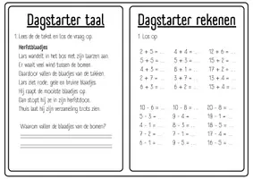 Voorbeeld - Dagstarters Tweede Leerjaar | L2 | Groep 4 - deel 2 - Pagina 1