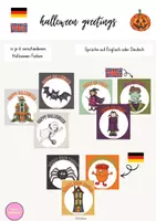 Vorschau - Anderer Materialtyp - Halloween Gruß / Halloween Greetings - Deckblatt