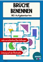 Vorschau - Aufgabenkarten - Bruchdarstellung Brüche benennen 180 Aufgabenkarten - Deckblatt