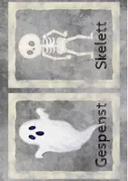 Vorschau - Präsentationen/Tafelbilder - Halloween - Bild-/Wortkarten für die Tafel - Seite 1