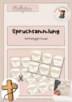 Vorschau - Bildkarten - Anfangsritual Religion | Spruchkarten mit Bibelimpulsen | Grundschule, Sekundarstufe - Deckblatt