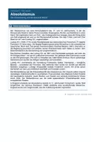 Vorschau - Arbeitsblätter - Absolutismus – Ludwig der 14., Macht & Herrschaft - Seite 1