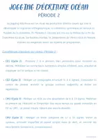 Aperçu - Outils du professeur - PERIODE 2 JOGGING D’ÉCRITURE OCEAN - Page de couverture