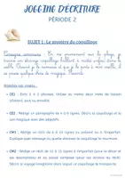 Aperçu - Outils du professeur - PERIODE 2 JOGGING D’ÉCRITURE OCEAN - Page 1