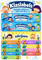 Voorbeeld - 📚 Klaslabels – lezen, rekenen & schrijven | Eerste leerjaar - Voorblad