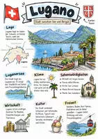 Vorschau - Arbeitsblätter - Lernplakat + Arbeitsblätter zum Thema "Lugano" (Lückentext, Hörverstehen) + Lösung & MP3 - Seite 3