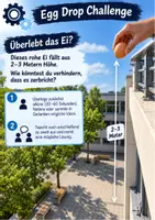 Vorschau - Arbeitsblätter - Konstruktionsaufgabe im Technikunterricht – Egg Drop Challenge | Planen, Bauen, Testen & Bewerten - Tippkarte - Technik - Klasse 6-10 - Seite 1