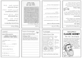 Vorschau - Arbeitsblätter - Klappbuch zu Künstler Claude Monet - Seite 1