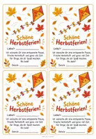Vorschau - Bildkarten - Schöne Herbstferien - 4 Feriengrüße - Deckblatt