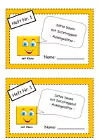 Vorschau - Arbeitsblätter - Klaro DaZ- und Förder Sätze bauen - Aussagesätze - Deckblatt