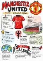 Vorschau - Arbeitsblätter - Lernplakat + Arbeitsblätter zum Thema "Manchester United" + Lösung & MP3 + - Deckblatt