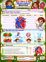Vorschau - Test - Wissenstest: Das Herz und der Blutkreislauf
– Menschlicher Körper Sachunterricht - Seite 3