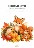 Vorschau - Arbeitsblätter - 🍂Herbstwerkstatt – 17 differenzierte Arbeitsblätter für Kinder von 2–6 Jahren - Seite 1