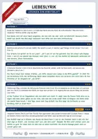 Vorschau - Arbeitsblätter - Liebeslyrik | Merkblatt, Text, Arbeitsblatt und Lösung | Deutsch Klasse 9/10 - Seite 3