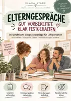 Vorschau - Fördermaterial/Inklusion - Elterngespräche – gut vorbereitet. Praktische Gesprächsvorlage & Protokoll für Lehrpersonen aller Stufen - Deckblatt