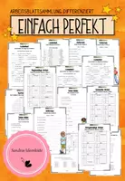 Vorschau - Arbeitsblätter - Perfekt - 18 differenzierte Arbeitsblätter - Deckblatt