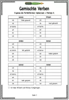 Vorschau - Arbeitsblätter - Perfekt - 18 differenzierte Arbeitsblätter - Seite 2