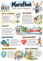 Vorschau - Arbeitsblätter - Lernplakat + Arbeitsblätter zum Thema "Marathon" + Lösung & MP3 + Mindmap + Infografik - Deckblatt