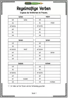 Vorschau - Arbeitsblätter - Präsens - 18 differenzierte Arbeitsblätter - Seite 1