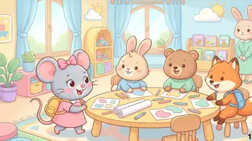 Aperçu - Cartes / Images - Kamishibai – La petite souris dit merci et s’il te plaît – Les petits gestes du quotidien - Page 1
