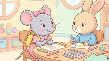 Aperçu - Cartes / Images - Kamishibai – La petite souris dit merci et s’il te plaît – Les petits gestes du quotidien - Page 3