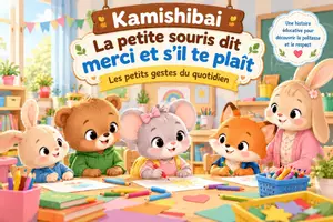 Aperçu - Cartes / Images - Kamishibai – La petite souris dit merci et s’il te plaît – Les petits gestes du quotidien - Page de couverture